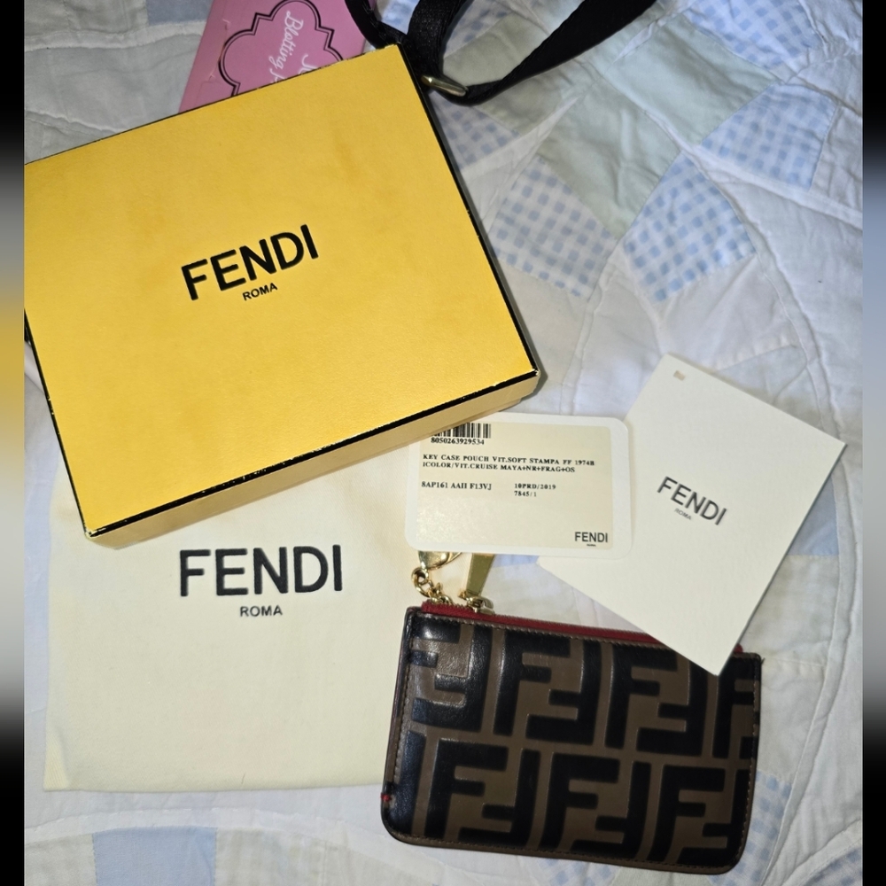 Fendi Zip Card Holder